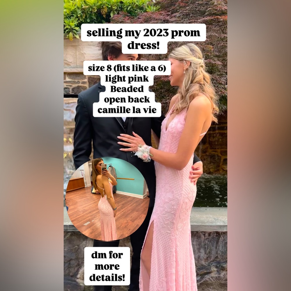 Pink Prom Dress- Camille La Vie